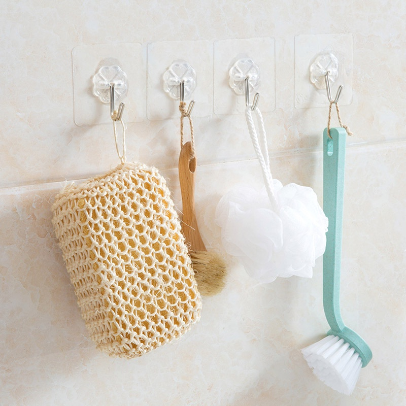 Móc Dán Tường Trong Suốt, Kích Thước 6x6cm.