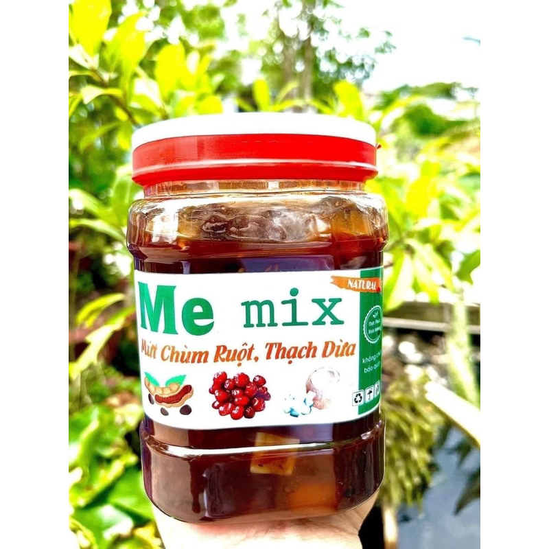 Hủ 1kg me hạt dẻo rim thơm chùm ruột thạch dừa