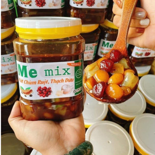 Hủ 1kg me hạt dẻo rim thơm chùm ruột thạch dừa