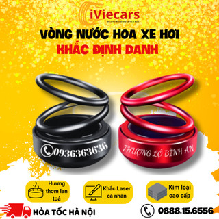 Vòng Nước Hoa Khắc Cá Nhân IVIECARS Vòng Xoay Vô Cực Kim Loại, Con Quay Vô Cực Quay Bằng Năng Lượng Mặt Trời