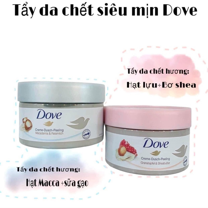 Tẩy tế bào chết Dove Exfoliating Body Polish 225ml bản Đức