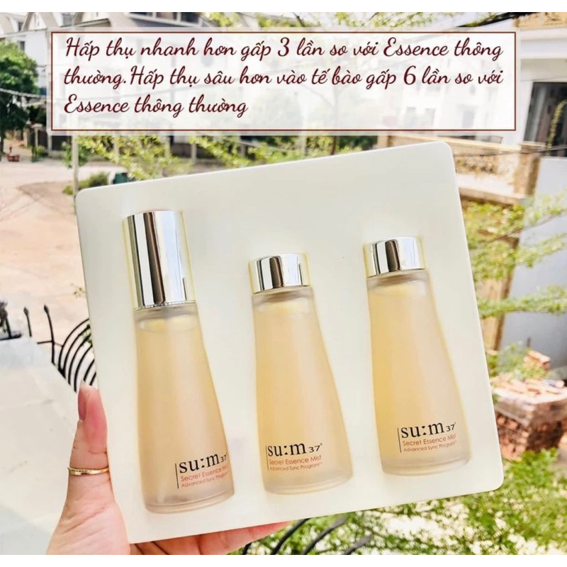 Set xịt khoáng nước thần Sum:37 Secret Essence Mist special set
