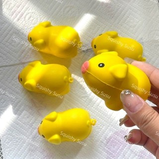 Đồ Chơi Squishy Heo Vàng Siêu Mềm Chậm Tăng