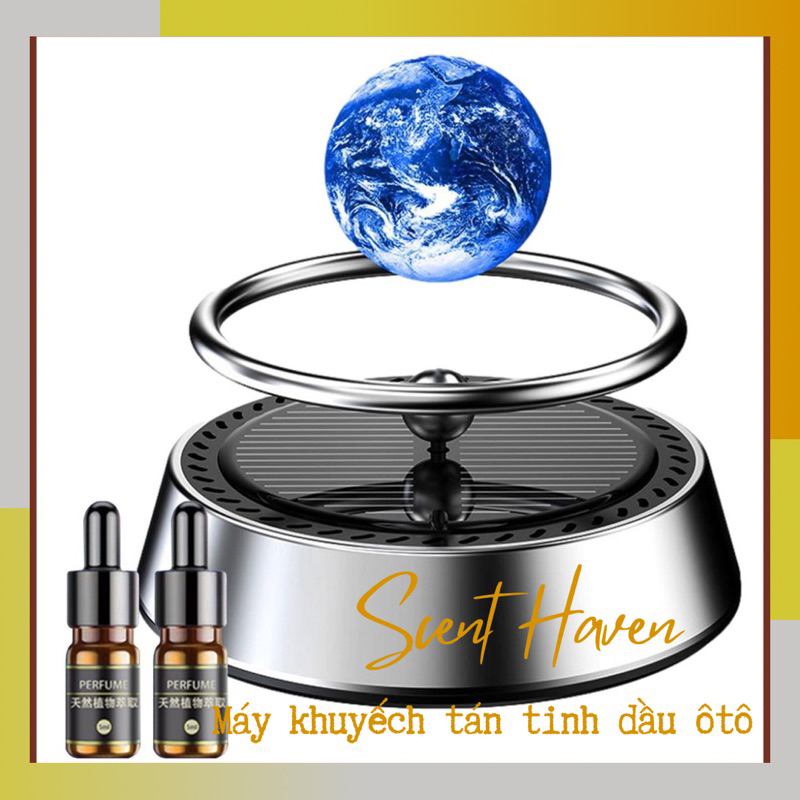 Mô Hình Hành Tinh Sao Hoả Trái Đất - Máy lọc không khí xe ô tô sạc pin năng lượng mặt trời,Khuếch tán tinh dầu thơm xe