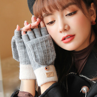 Găng tay len mã k53 dành cho nam nữ mùa đông ấm áp quà tặng giáng sinh găng tay xỏ ngón