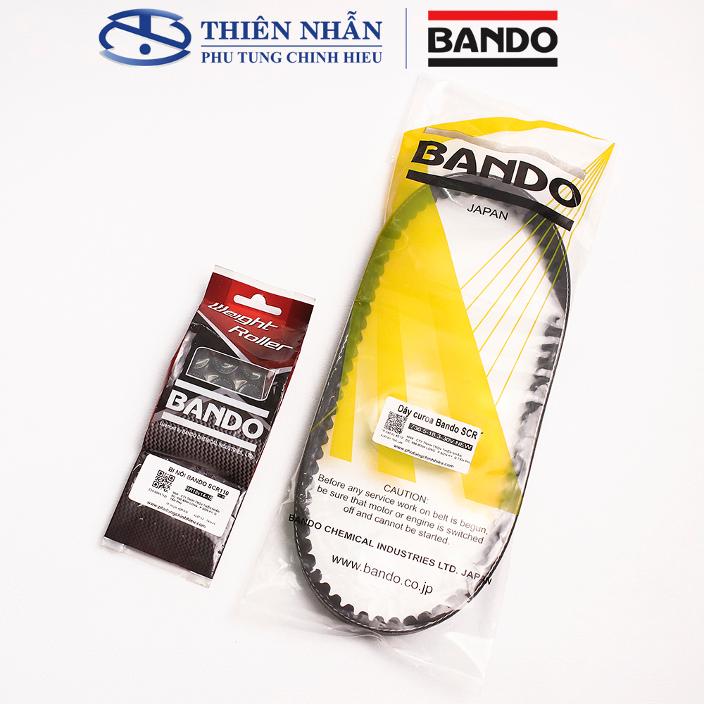 Combo Bi nồi Dây curoa BANDO xe SCR 110, Lead 110