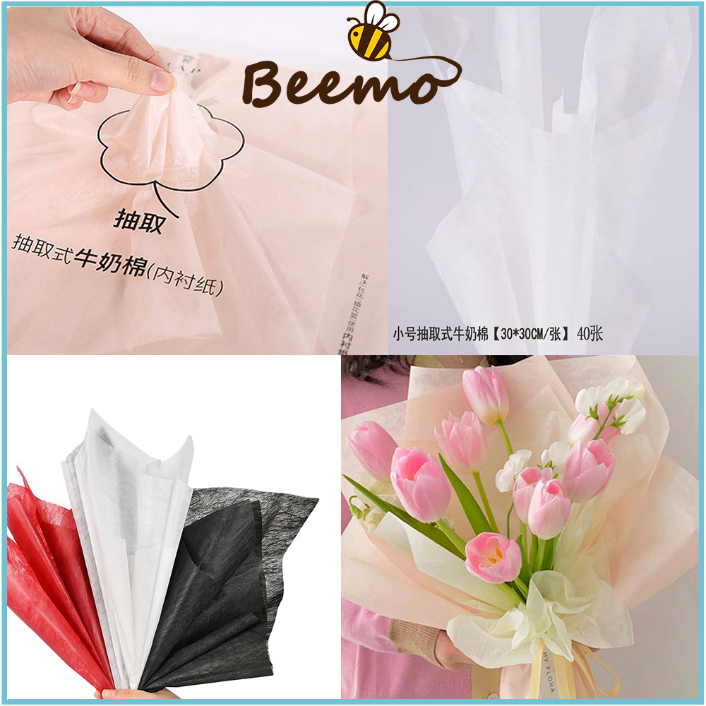 Tập Giấy Nhún Lụa Loại Rút 30x30, 50x50 Gói hoa