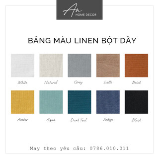 Rèm Noren Linen 2 tà phối màu