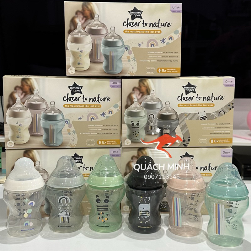 Bình TOMMEE 260ml Tách set - nhiều mẫu mới