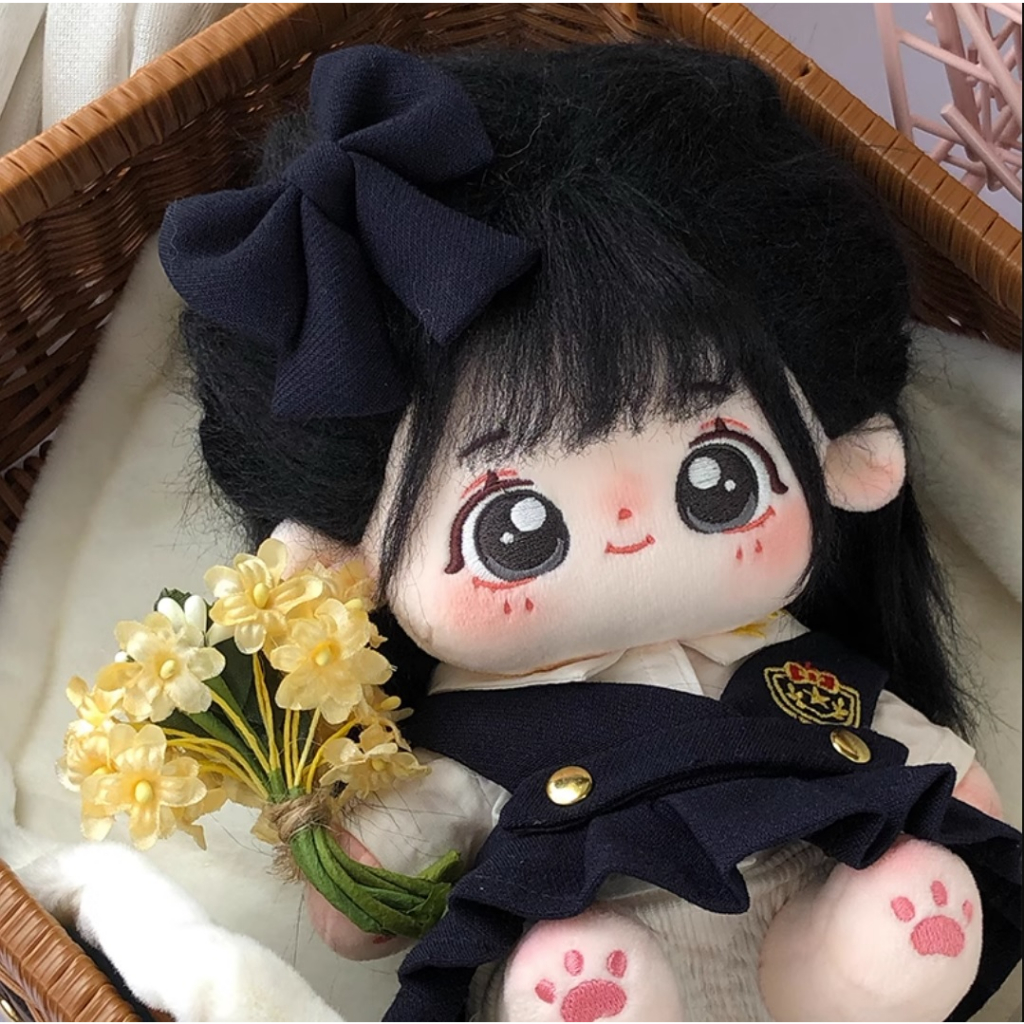 Búp bê không thuộc tính tóc tơ Tiểu Hoàn Chỉ và Đông Đông 20cm