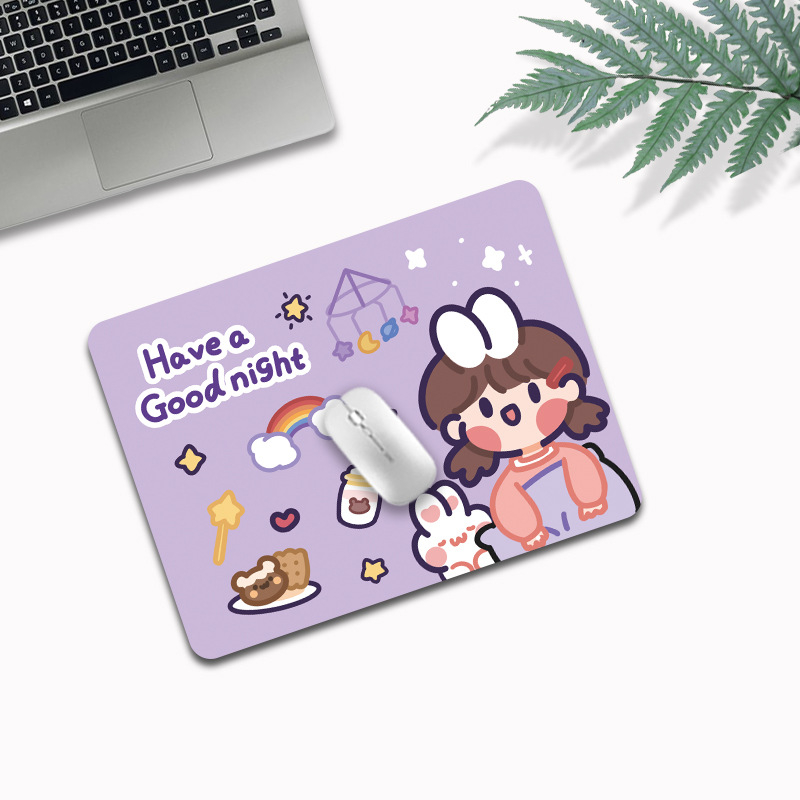 Miếng lót chuột vuông hoạt hình dễ thương chống nước cực êm MEILI STORE