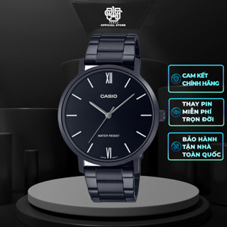 Đồng hồ nam Casio MTP-VT01B-1B dây thép không gỉ, chống nước, size 40mm, hàng chính hãng