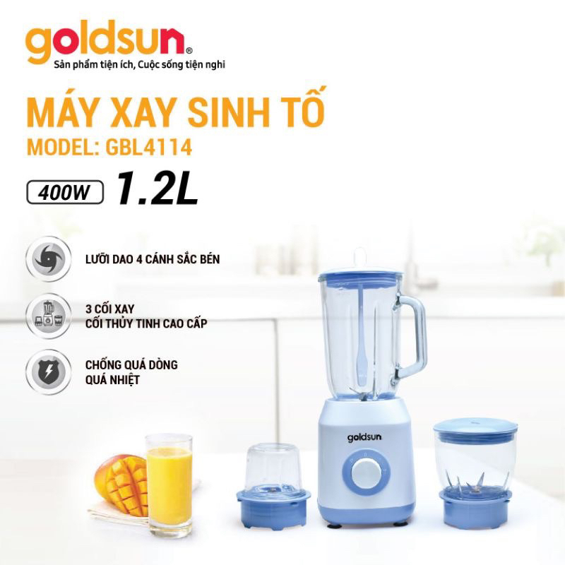 LINH KIỆN - PHỤ KIỆN Máy xay sinh tố Goldsun GBL4114 và GBL4104- Cối thủy tinh #GBL4114 #GBL4104
