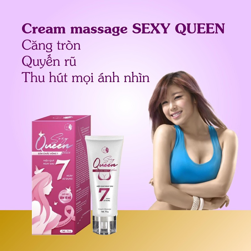 Nở ngực Sexy Queen cream massage tăng size V1