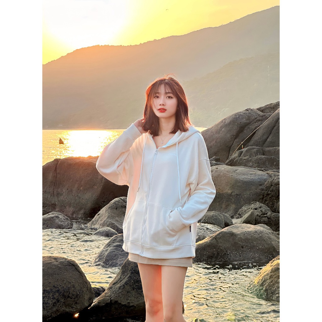 Áo Hoodie Zip EMPTI , Áo Khoác Nỉ Form Rộng Unisex In Chữ " EMPTI" Nam Nữ Mặc Đẹp | BigBuy360 - bigbuy360.vn