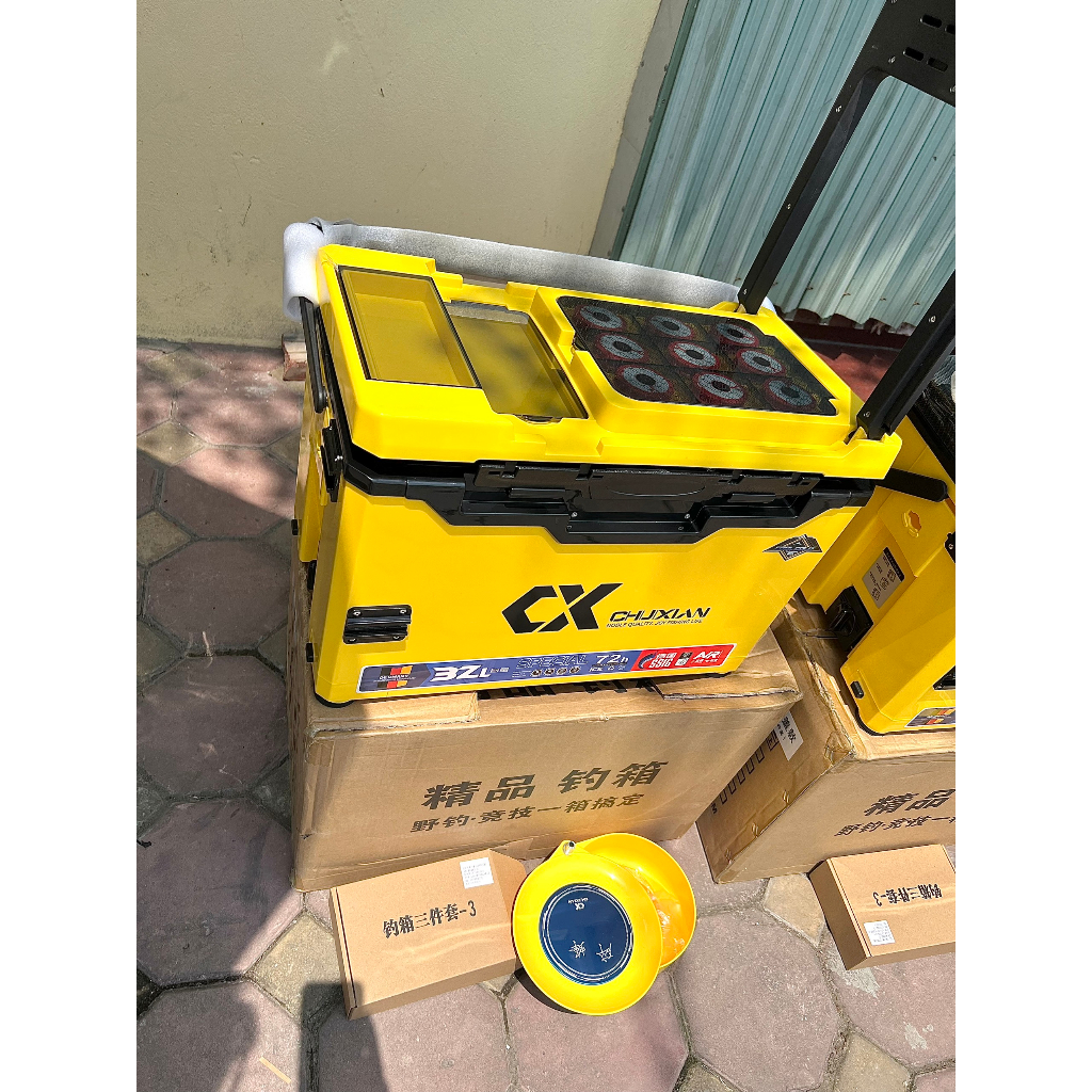 Thùng câu đài Chuxian 32l màu xanh ngọc chính hãng 2023