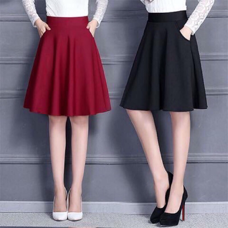 chân váy xòe tròn tu 43kg đến 52kg chất đẹp size M