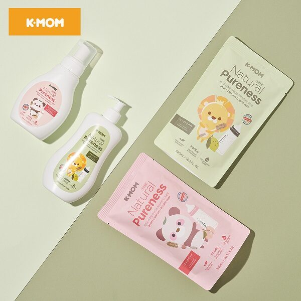 Nước rửa bình & rau quả chiết xuất thảo mộc K-Mom  M227