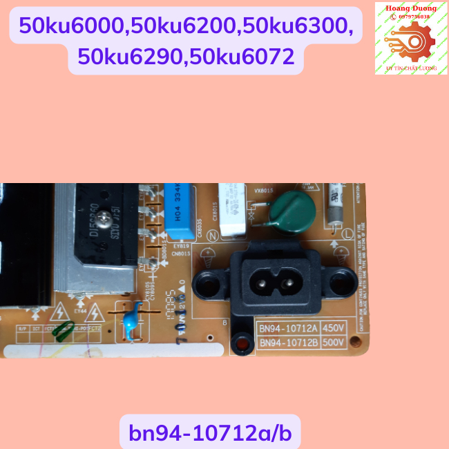 Bo nguồn tivi samsung50ku6000,ua50ku6200,ua50ku6300,ua50ku6290,ua50ku6072,-dthoangduong.