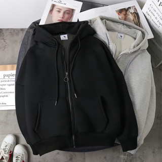 Áo Khoác Hoodie Zip Lót Lông Cừu Cực Dày Dặn - Áo Khoác Nỉ Bông Cao Cấp Form Dáng Unisex Nam Nữ Cực Hotrrend 2023