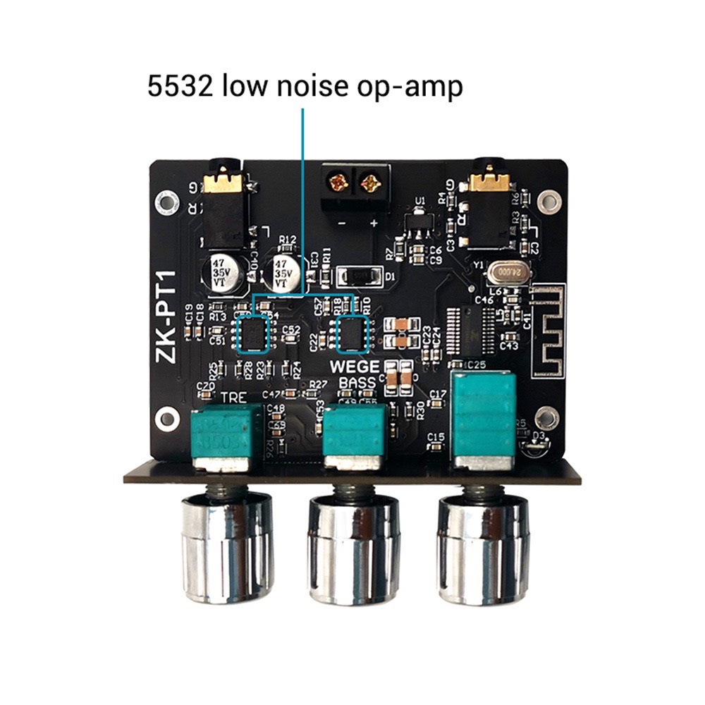 Bộ khuếch đại âm thanh Bluetooth 5.0 Zk-PT1, Zk- PT2 Bluetooth 5.1