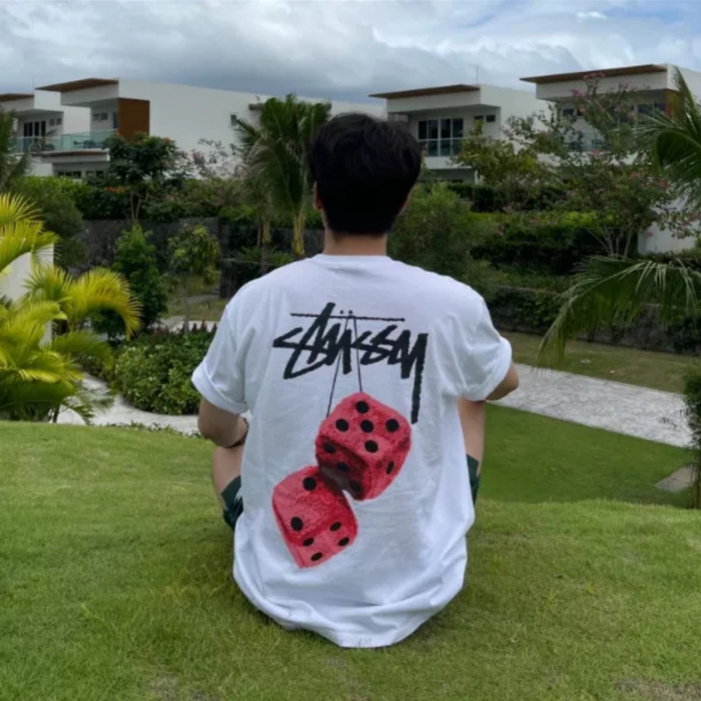 Áo thun Stussy XÚC XẮC ROLL cao cấp 100% cotton dày dặn thấm hút, full tag mac bọc phụ kiện EMWAY ST