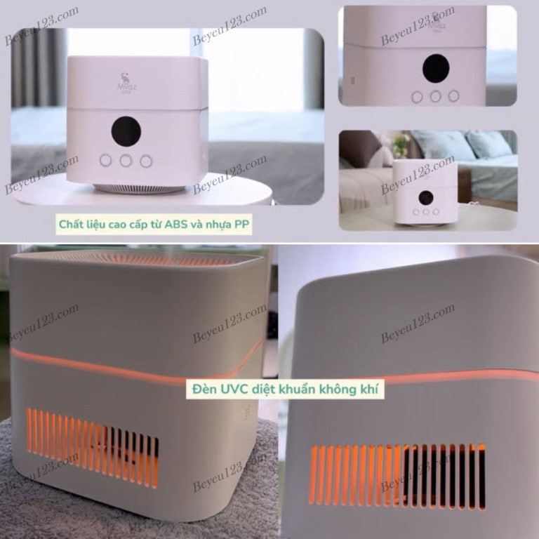 Máy lọc không khí bằng tia UV và tạo độ ẩm Moaz MB-066 MB066/ Máy tiệt trùng núm ti giả tia UVC MB-045 MB045