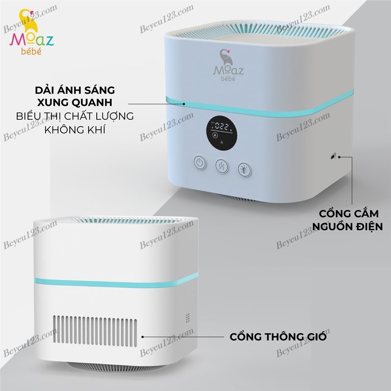 Máy lọc không khí bằng tia UV và tạo độ ẩm Moaz MB-066 MB066/ Máy tiệt trùng núm ti giả tia UVC MB-045 MB045