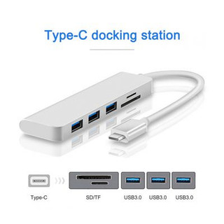 Đầu Chuyển Type C Sang Usb 3.0 Với Khe Đọc Tf Cho Macbook