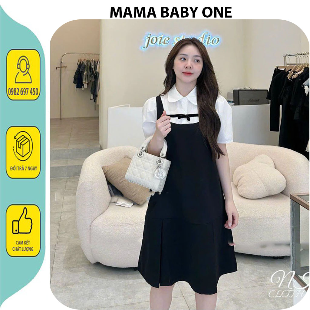 [V405] VÁY ĐẦM CỒNG SỞ MÙA HÈ-VÁY BẦU THIẾT KẾ BABYDOLL  CỔ SƠ MI DÁNG SUÔNG TIỂU THƯ FRSIZE BẦU KHÔNG BẦU BON CHEN ĐƯỢC