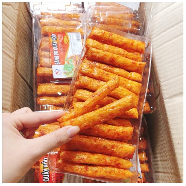 Hộp bánh bò quẩy hộp ~60 thanh hộp 320g
