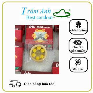 Bao Cao Su Gai Lớn 6 Bi ,tăng kích thích, kéo dài thời gian Iris-Men Long Shock,bi cực chắc chắn không rớt, hộp 1 chiếc