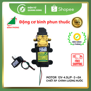 Mô tơ bình phun thuốc |Bơm áp lực mini 12V