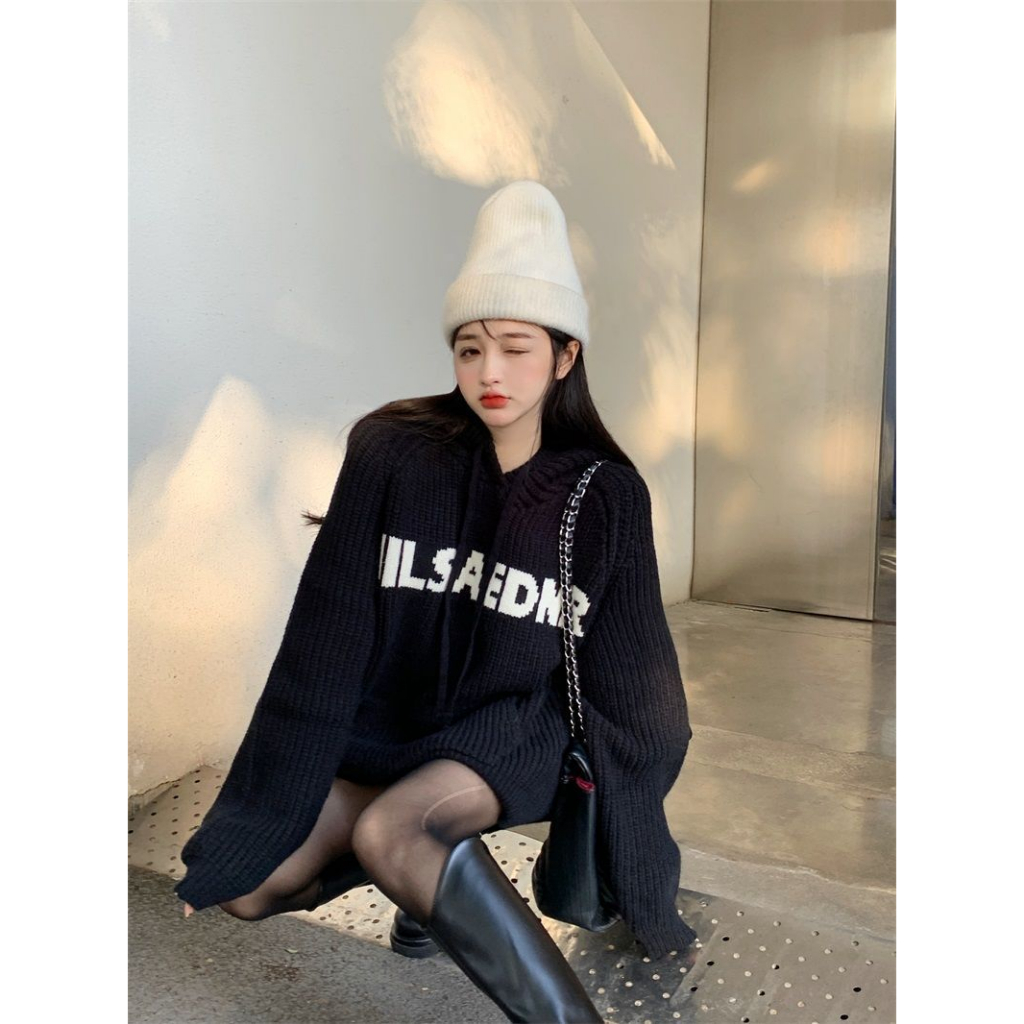 Áo Hoodie len form rộng kiểu dáng Hàn Quốc phong cách trẻ trung hottrend