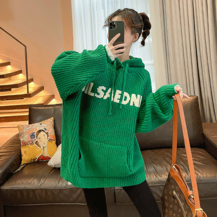 Áo Hoodie len form rộng kiểu dáng Hàn Quốc phong cách trẻ trung hottrend