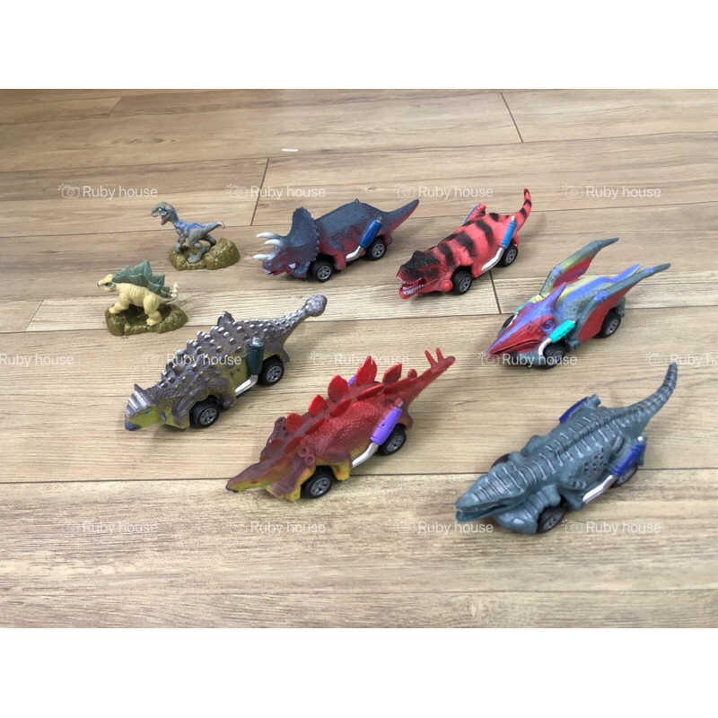 Set 6 đồ chơi xe hơi khủng long chạy trớn cho bé