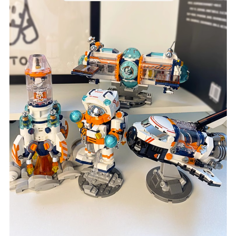 Mô Hình Lắp Ghép Phi Hành Gia Mini Mô Hình Lắp Ráp, Trang Trí, Decor Cao Cấp, Quà Tặng