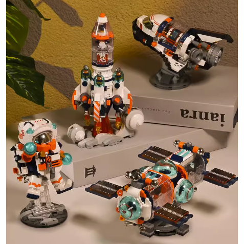 Mô Hình Lắp Ghép Phi Hành Gia Mini Mô Hình Lắp Ráp, Trang Trí, Decor Cao Cấp, Quà Tặng