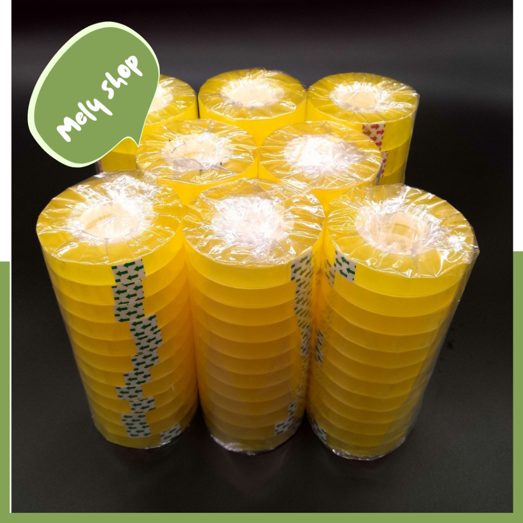 Cây 12 Cuộn Băng Keo /Cuộn Băng Dính Văn Phòng Vòng Nhỏ 1cm