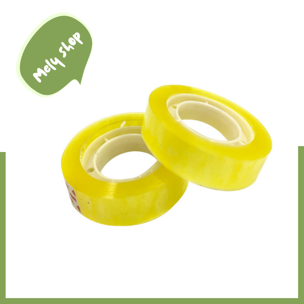 Cây 12 Cuộn Băng Keo /Cuộn Băng Dính Văn Phòng Vòng Nhỏ 1cm