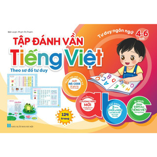 Sách - Tập đánh vần Tiếng Việt nền tảng cơ bản cho bé đọc chữ thông thạo ( Bản mới 124 trang )