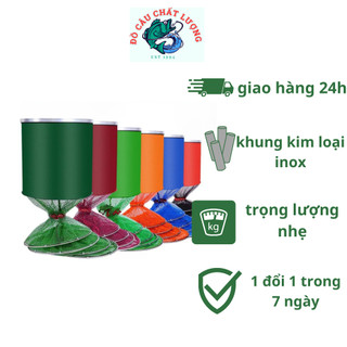 Giỏ Đựng Cá Rọng Đựng Cá khung kim loại siêu bền, túi đựng cá, dòng cao cấp-chất lượng-giá rẻ