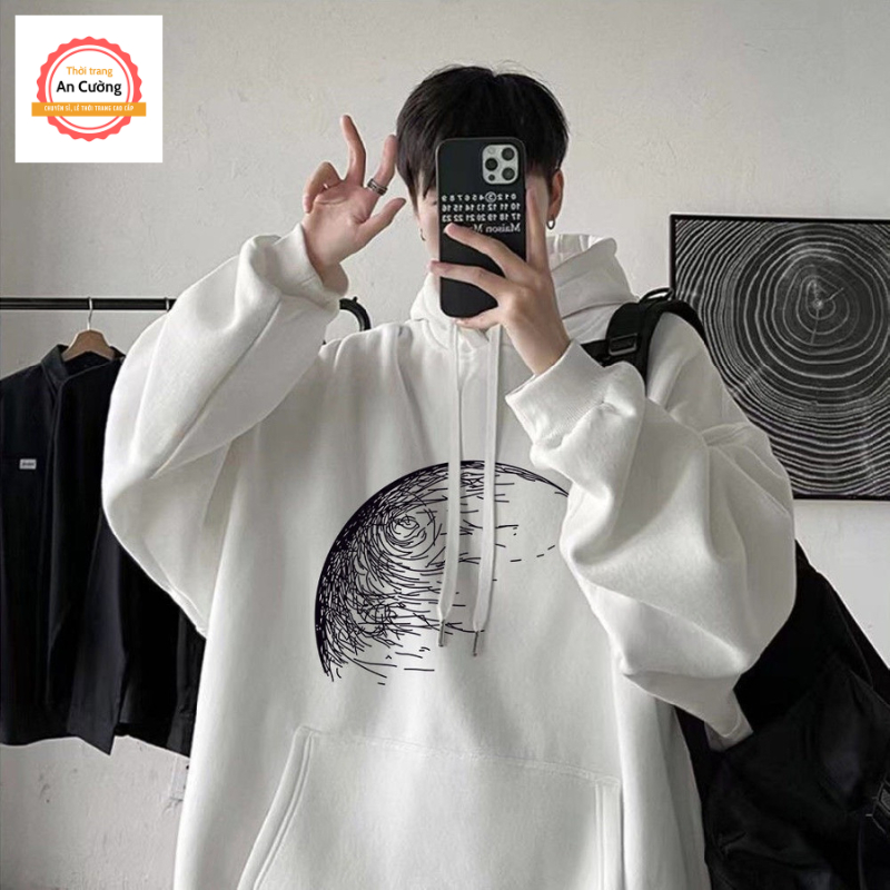 Áo khoác hoodie, áo hoodie nam nữ chất nỉ dày form rộng có mũ giá rẻ HOODIE03 - Thời trang An Cường