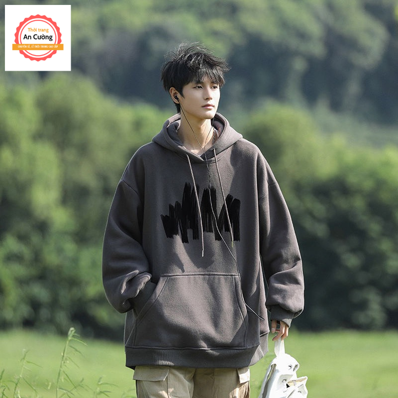 Áo khoác hoodie, áo hoodie nam nữ chất nỉ dày form rộng có mũ giá rẻ HOODIE04 - Thời trang An Cường