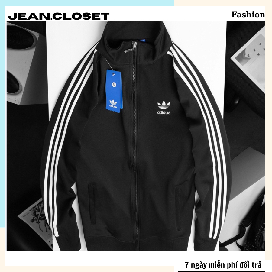 Áo khoác nỉ sọc tay nam nữ chất nỉ cotton phong cách trẻ trung