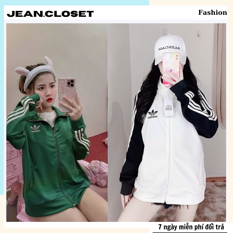 Áo khoác nỉ sọc tay nam nữ chất nỉ cotton phong cách trẻ trung