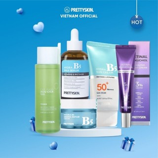 Combo nước hoa hồng rau má serum kem dưỡng KCN và retinal