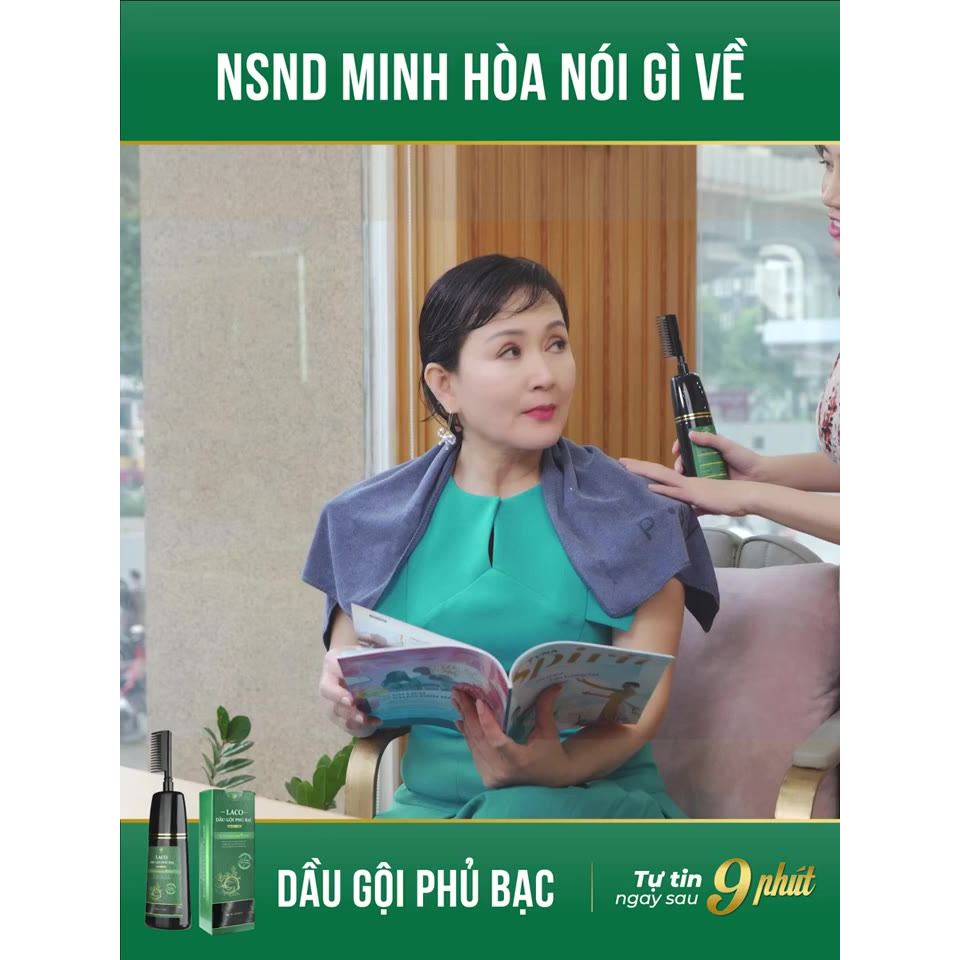 Dầu Gội Phủ Bạc Laco 200ml tác dụng làm tóc đen mềm mượt sau 9 phút