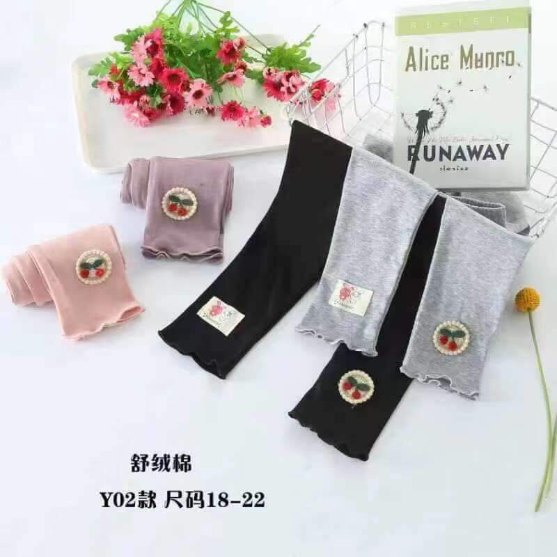 Quần lengging quảng Châu bé gái 5-25kg, quần dài body bé gái