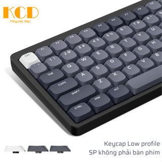 Keycap Low Profile, chất liệu PBT cao cấp, DARK GRAY, thường dùng cho keyboard lowprofile như Keychron